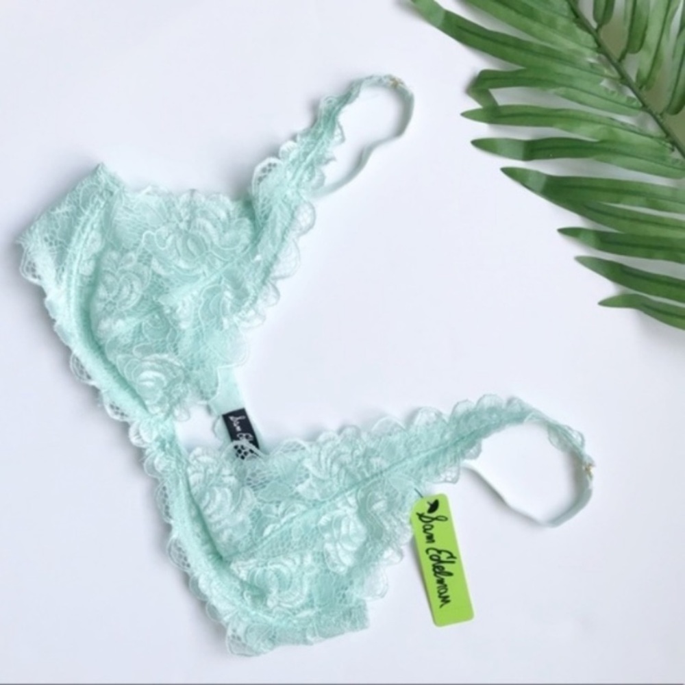 Sam Edelman aqua lace convertible bra
